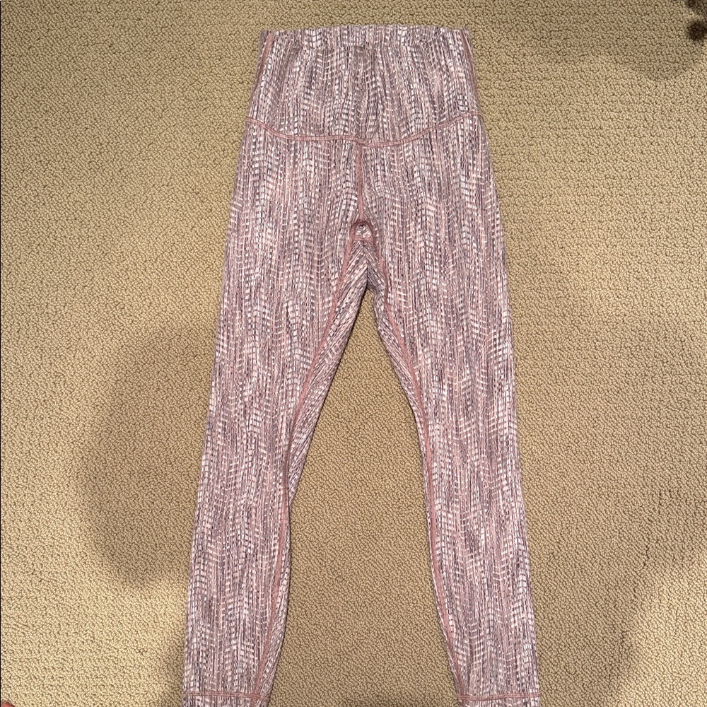 Lululemon Athletica Pink Patterned Leggings